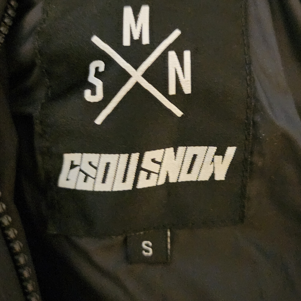 Men's Black & White snowsuit